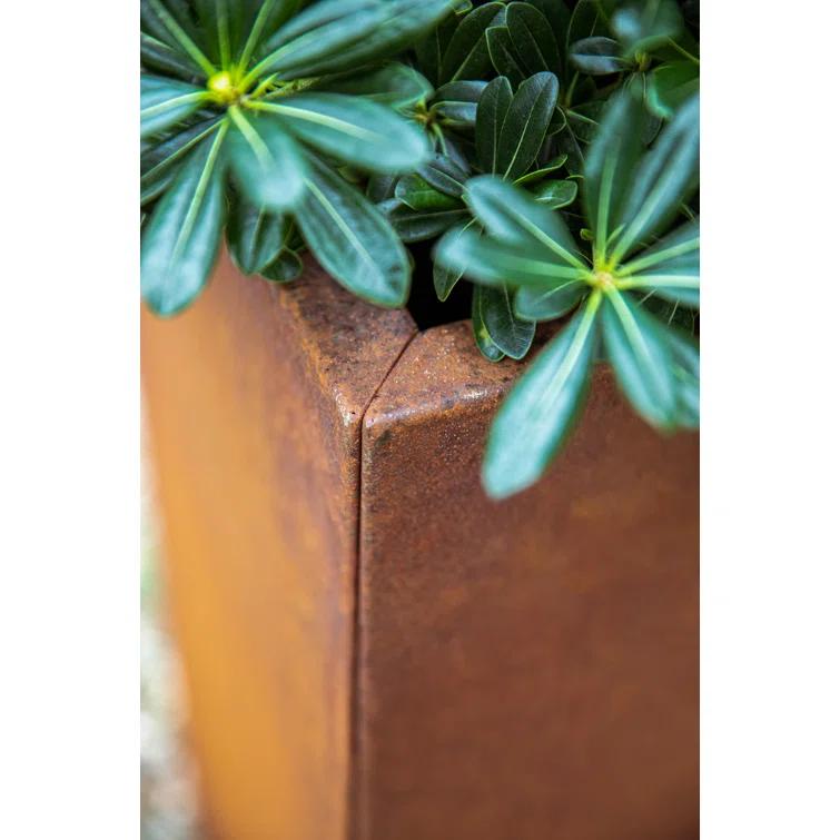 Corten Steel Series Pedestal Planter