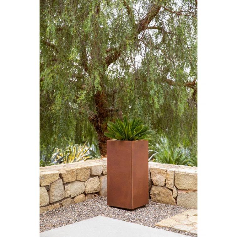 Corten Steel Series Pedestal Planter