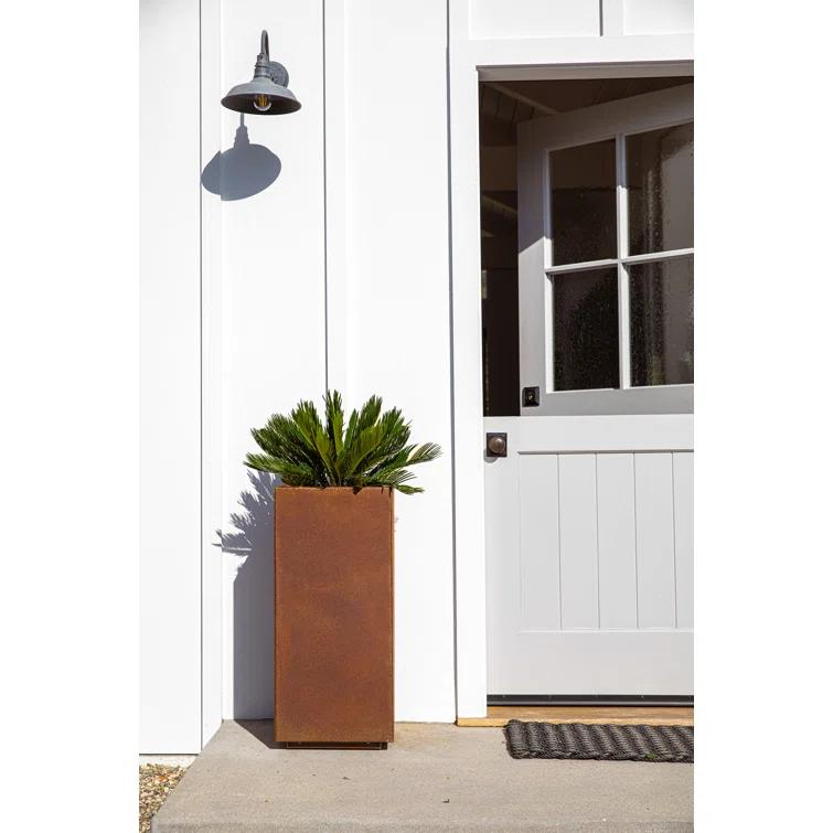 Corten Steel Series Pedestal Planter