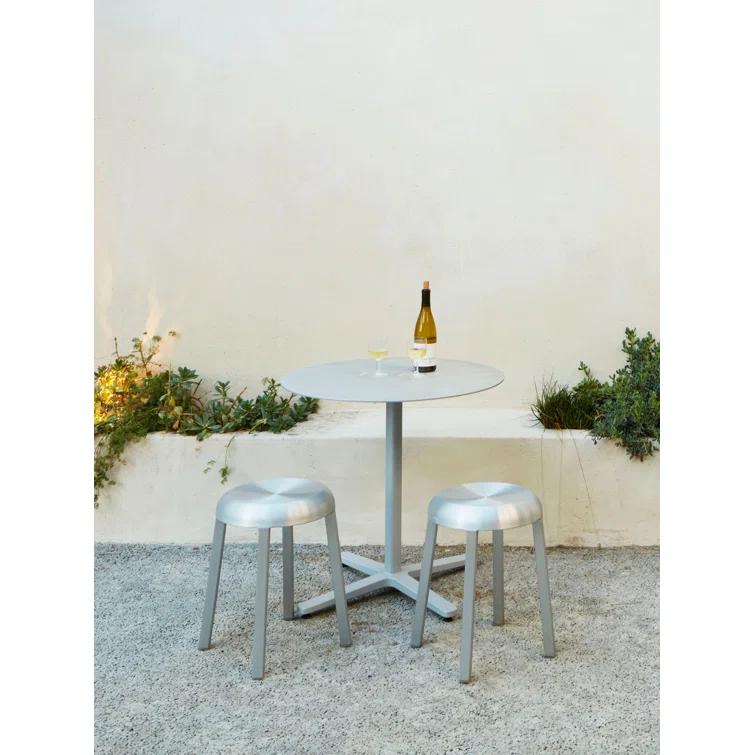 Emeco ZA Stool, Hand-Polished Aluminum by Naoto Fukasawa