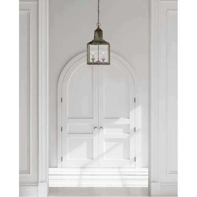 Brantley Aged Verdigris 21.5" Indoor/Outdoor Hanging Lantern