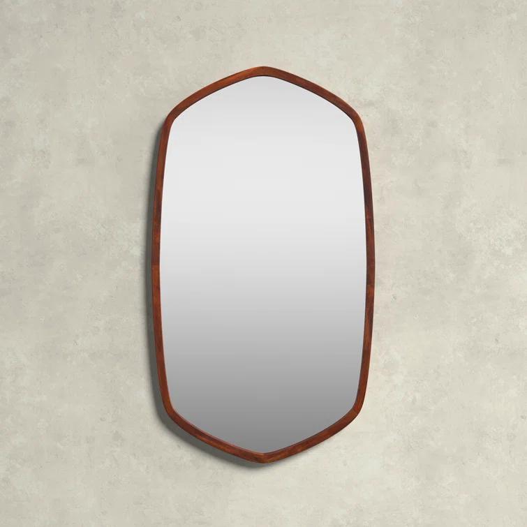 Glover Wood Hexagon Wall Mirror