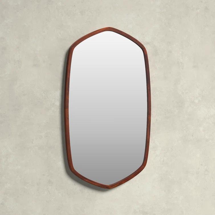 Glover Wood Hexagon Wall Mirror