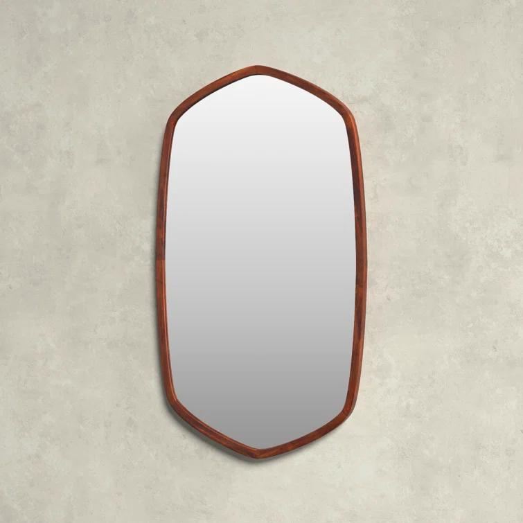 Glover Wood Hexagon Wall Mirror