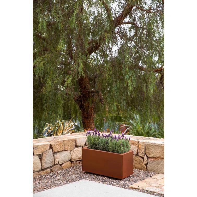 Corten Steel Series Long Box Planter