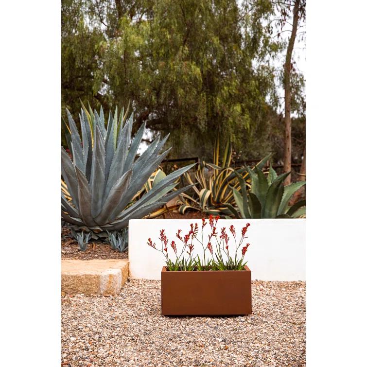 Corten Steel Series Long Box Planter