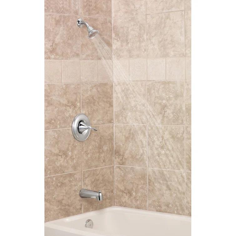 Eva Pressure Balance Tub and Shower Faucet Trim with Lever Handle and Posi-Temp