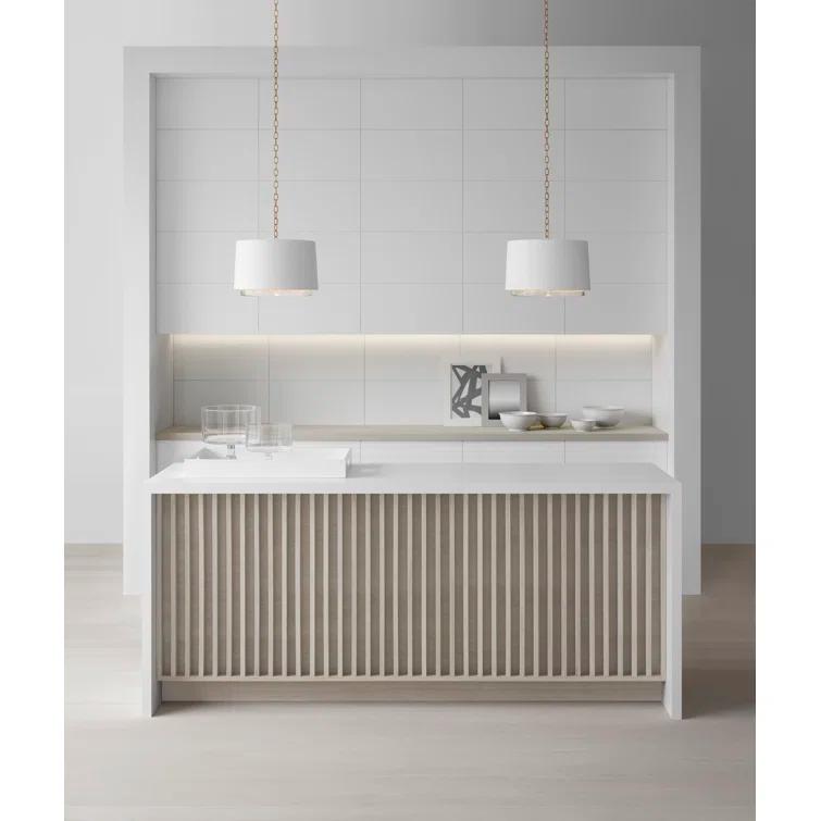 Sydney Sleek Modern LED Pendant in Soft Brass with Clear Glass