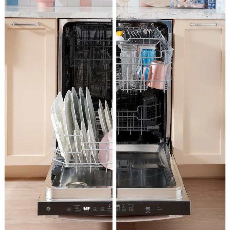 GE Appliances 24" 47 Decibel ENERGY STAR Certified Built-in Front Control Dishwasher with Adjustable Rack and Tall Tub