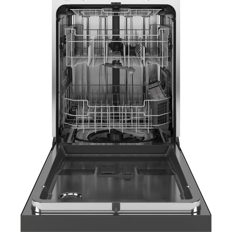 GE Appliances 24" 47 Decibel ENERGY STAR Certified Built-in Front Control Dishwasher with Adjustable Rack and Tall Tub
