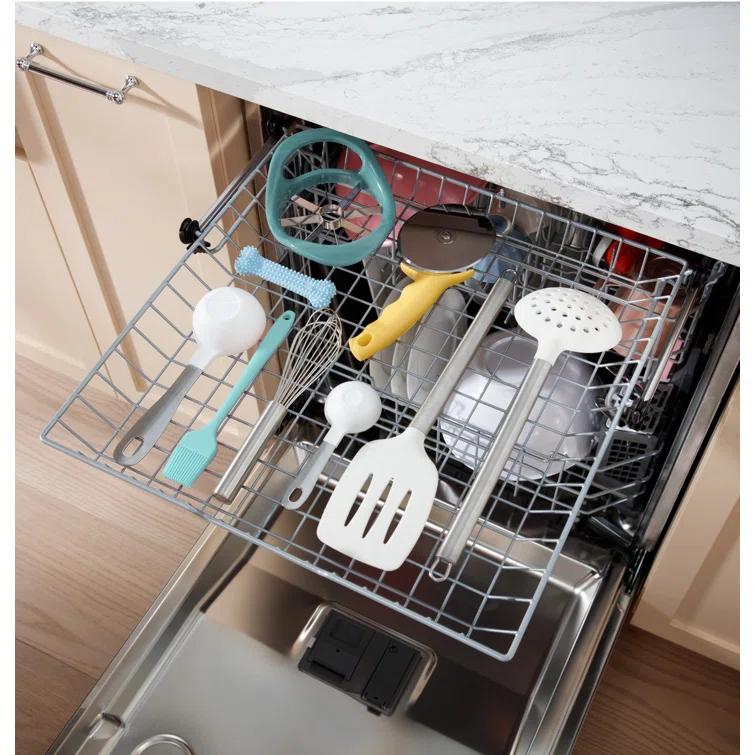 GE Appliances 24" 47 Decibel ENERGY STAR Certified Built-in Front Control Dishwasher with Adjustable Rack and Tall Tub