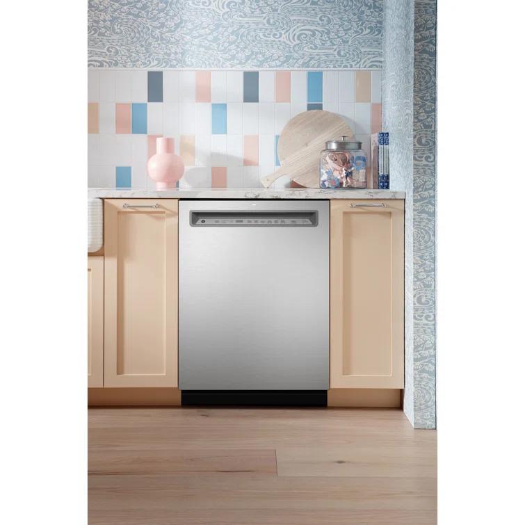 GE Appliances 24" 47 Decibel ENERGY STAR Certified Built-in Front Control Dishwasher with Adjustable Rack and Tall Tub
