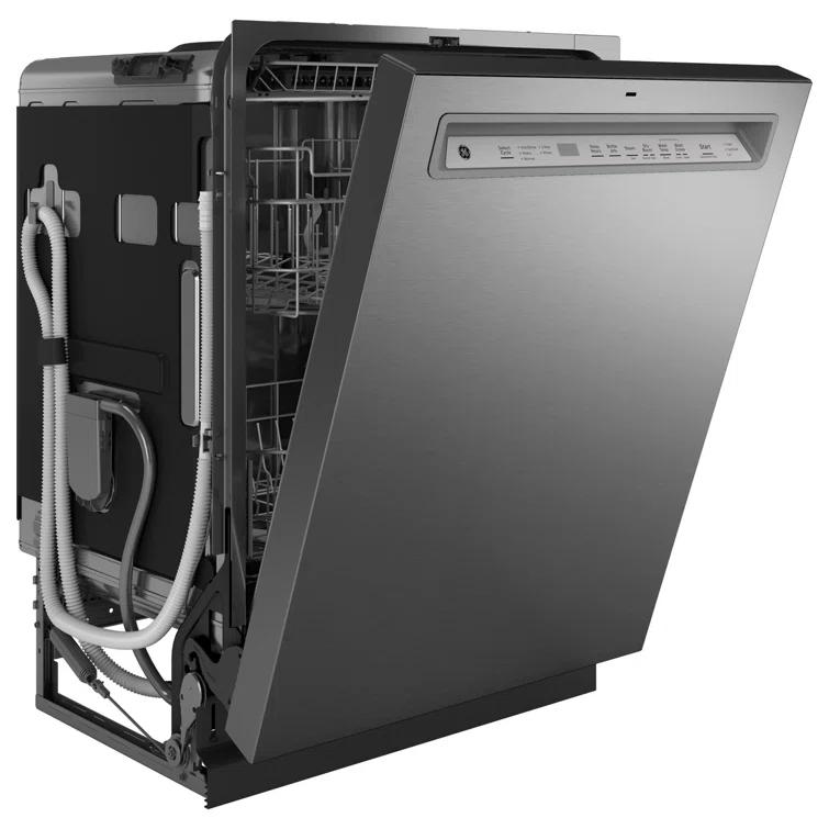 GE Appliances 24" 47 Decibel ENERGY STAR Certified Built-in Front Control Dishwasher with Adjustable Rack and Tall Tub