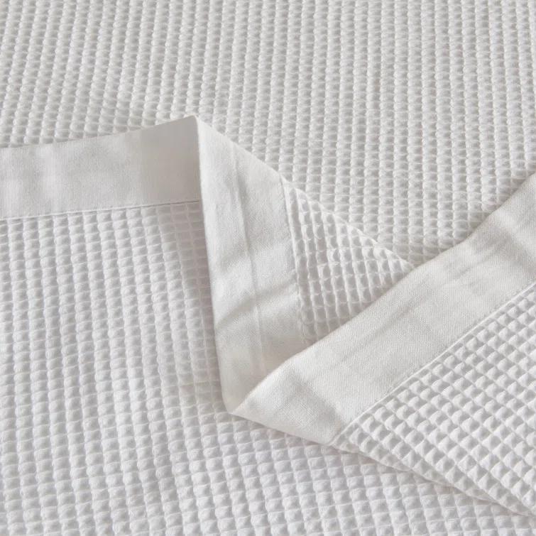 100% Cotton Lightweight Waffle Weave Summer Blanket