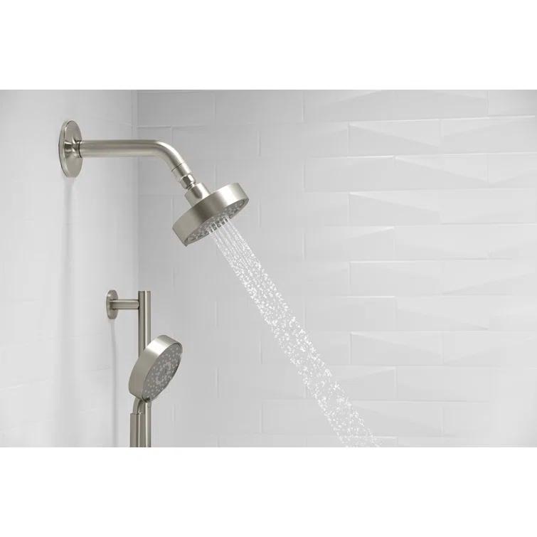 Kohler Purist Performance Showering Kit, 1.75 GPM Multifunction Showerhead and Handshower Package, Three Spray Settings