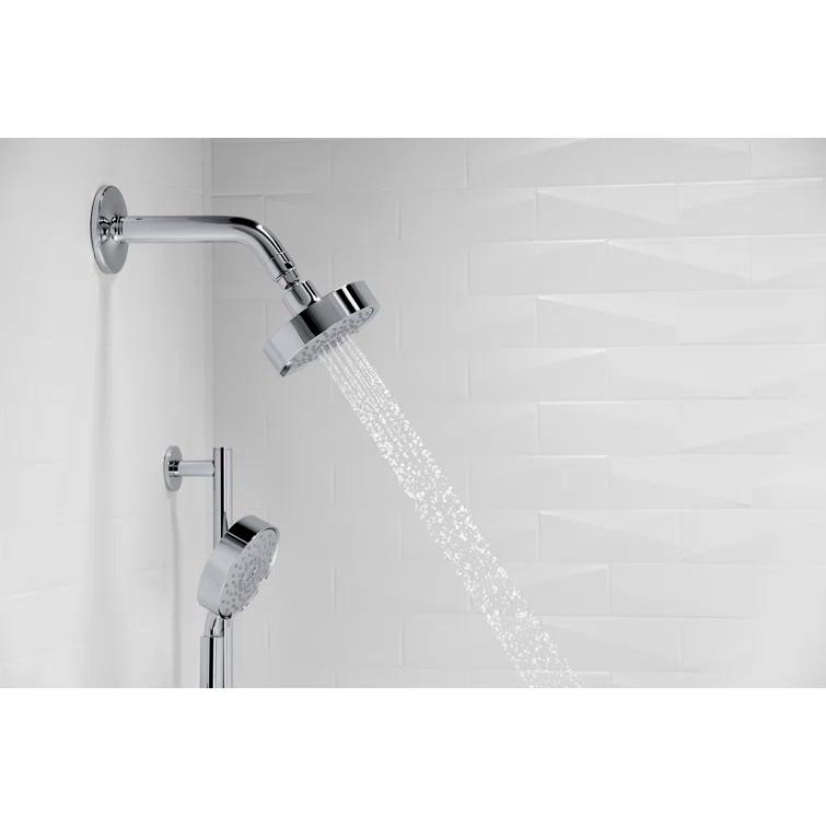 Kohler Purist Performance Showering Kit, 2.5 GPM Multifunction Showerhead and Handshower Package, Three Spray Settings