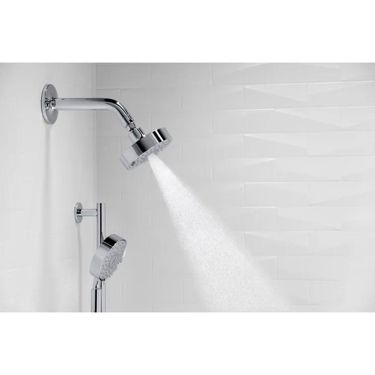 Kohler Purist Performance Showering Kit, 2.5 GPM Multifunction Showerhead and Handshower Package, Three Spray Settings