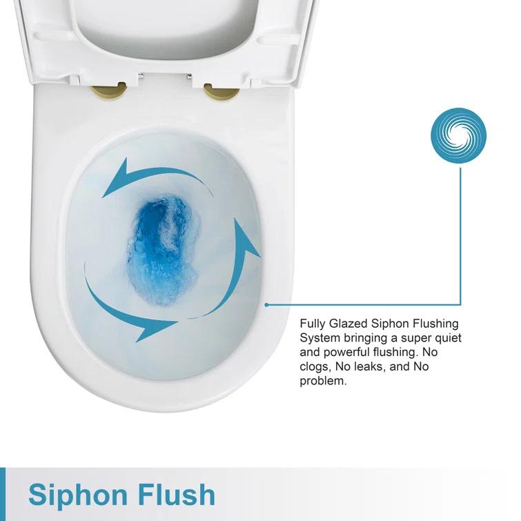 Nia Small Compact One-Piece Toilet, 1.28 GPF Round Dual-Flush Floor Mounted