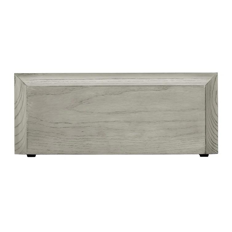 Mira Gray Wood Analog Wall Clock with Pendulum