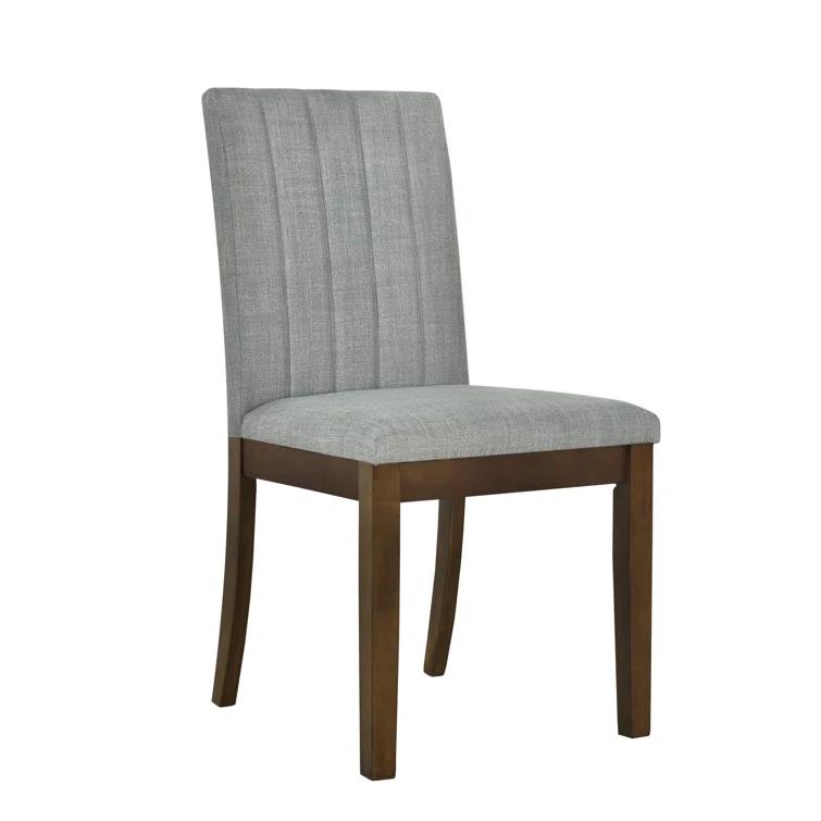 Upholstered Channel-back Dining Chair