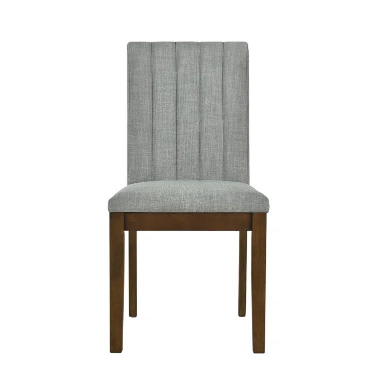 Upholstered Channel-back Dining Chair