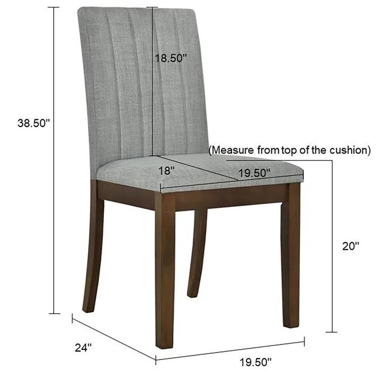 Upholstered Channel-back Dining Chair