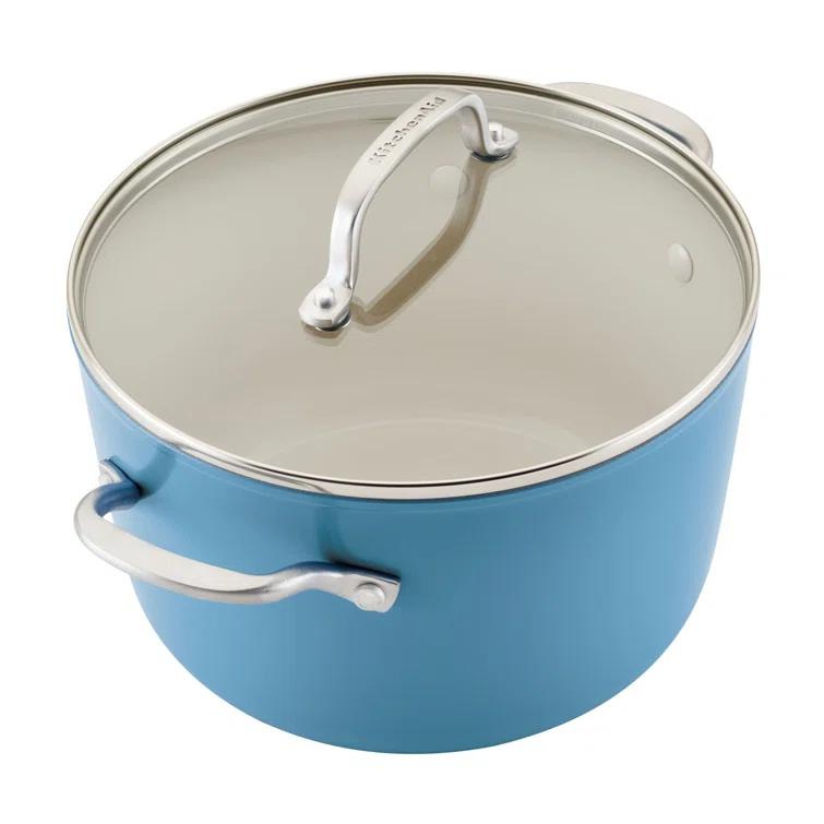 KitchenAid ® Blue Velvet Hard-Anodized Ceramic Non-Stick 10-Piece Cookware Set