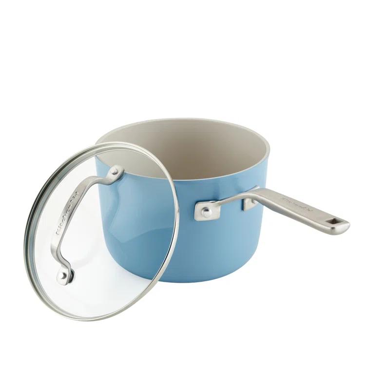 KitchenAid ® Blue Velvet Hard-Anodized Ceramic Non-Stick 10-Piece Cookware Set