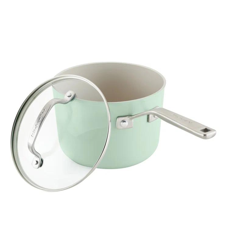 KitchenAid ® Pistachio Hard-Anodized Ceramic Non-Stick 10-Piece Cookware Set