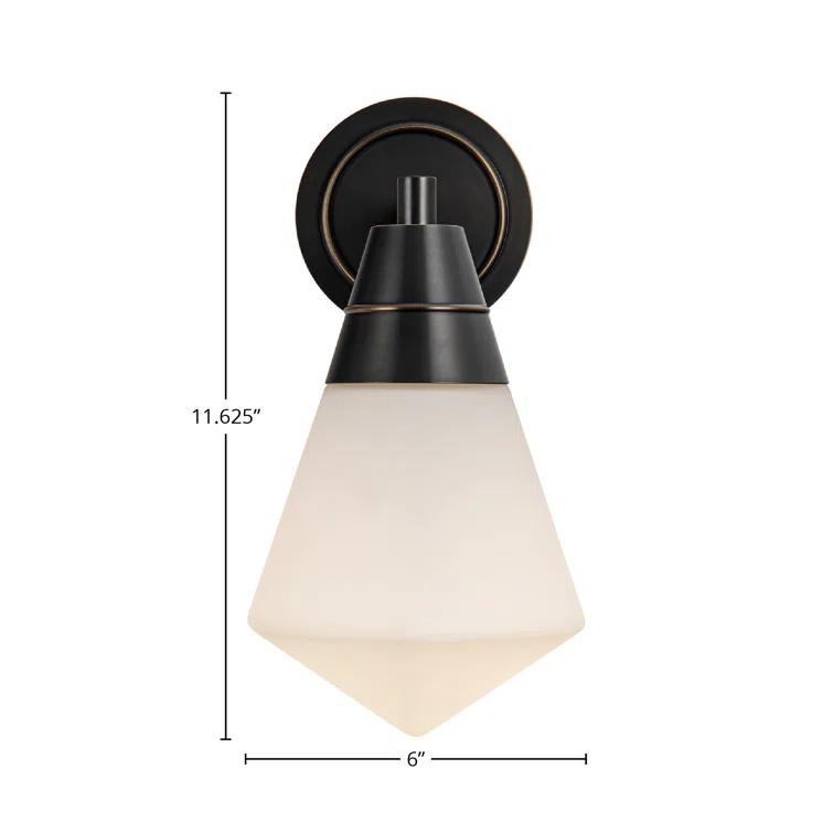 Urban Bronze Prismatic Glass Wall Sconce Light