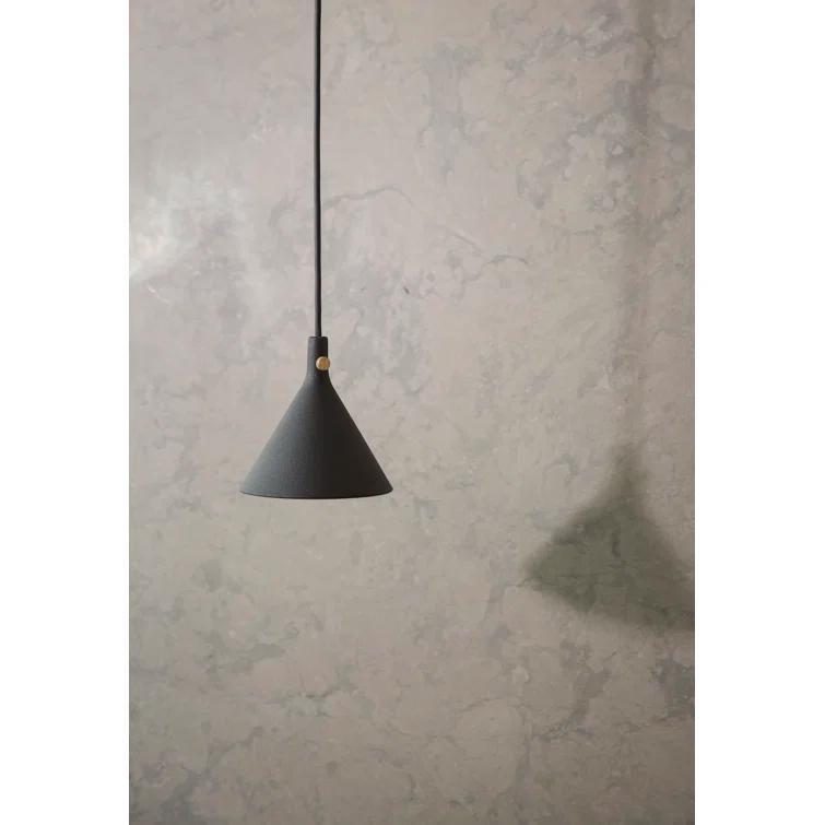 Audo Copenhagen Cast Mini Pendant Light in Black Aluminum