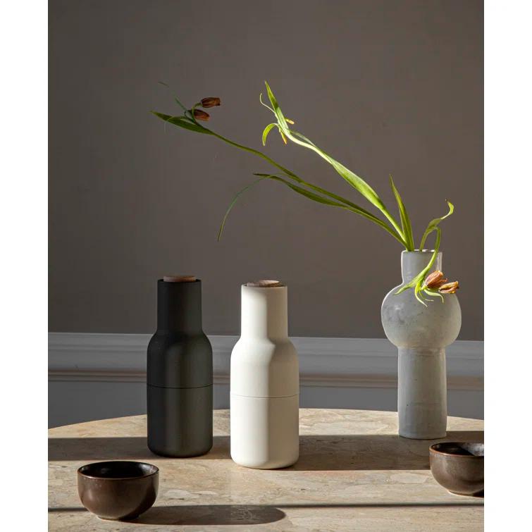 Carbon and Ash Wood and Plastic Salt and Pepper Grinder Set
