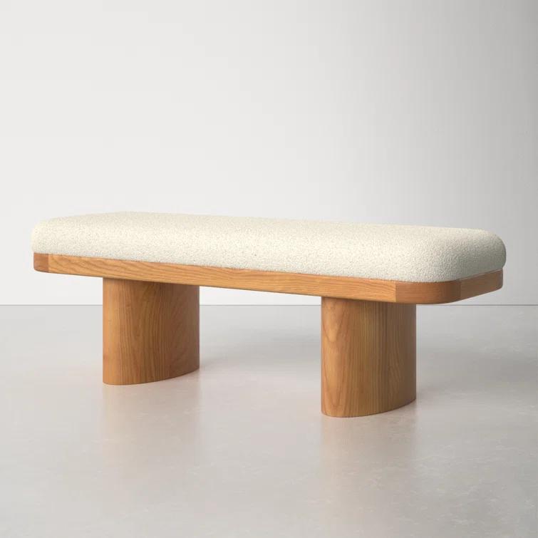 AllModern Hilarie 48" Boucle Bench & Reviews | AllModern