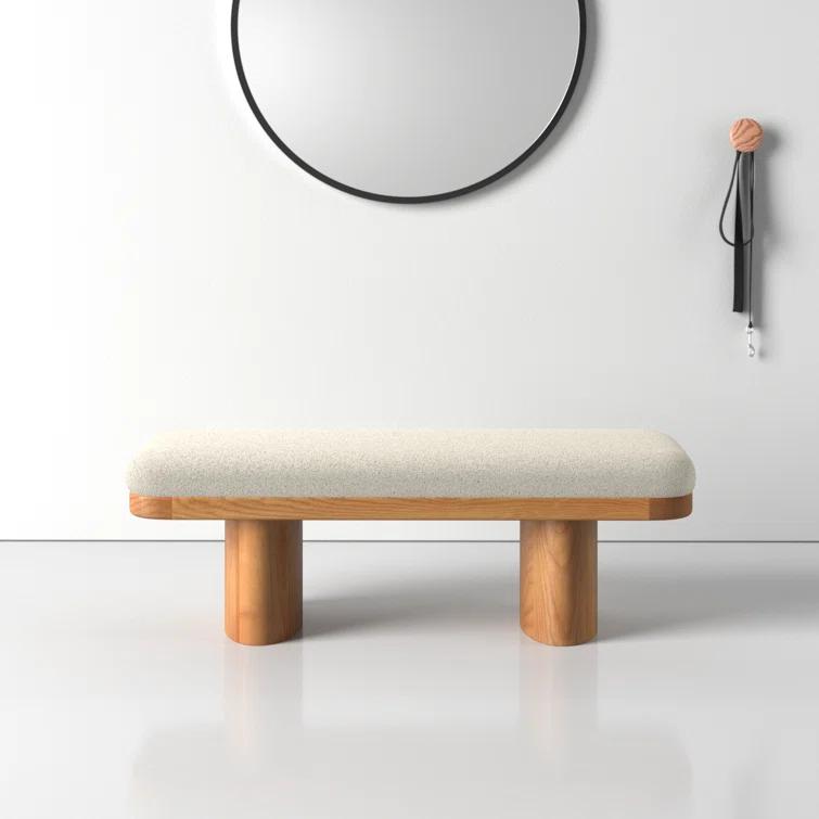 AllModern Hilarie 48" Boucle Bench & Reviews | AllModern