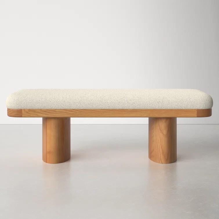 AllModern Hilarie 48" Boucle Bench & Reviews | AllModern
