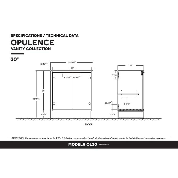 30'' Single Bathroom Vanity Set