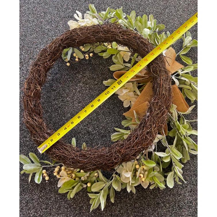 Haute Decor Faux Hydrangea 24'' Wreath