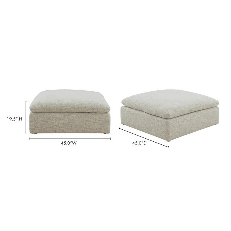Moe's Home Collection Clay Ottoman