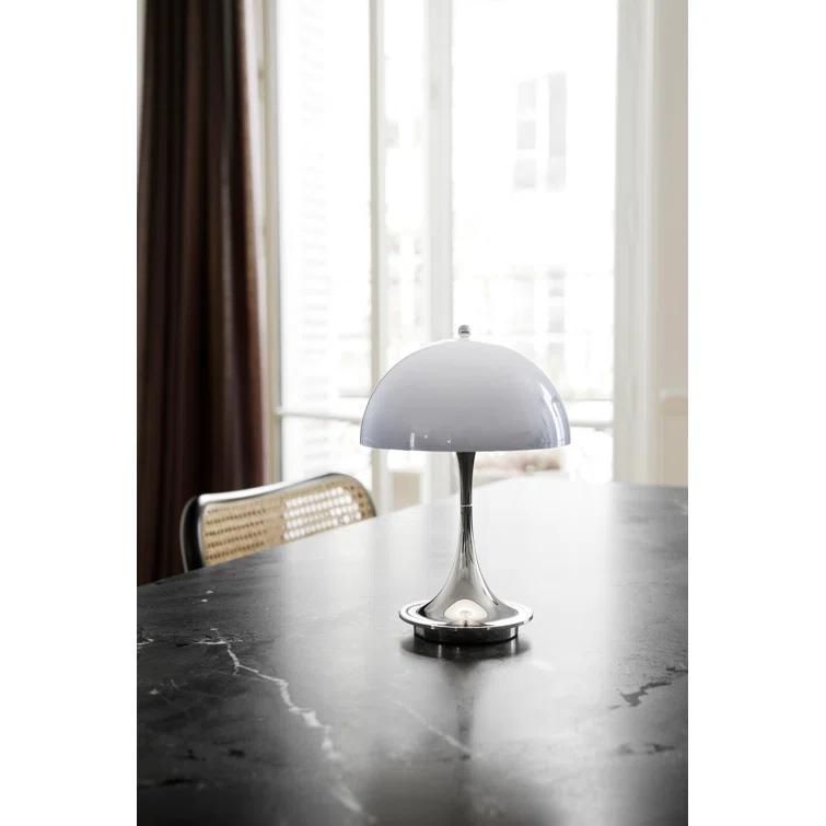 Portable White Opal Acrylic LED Table Lamp