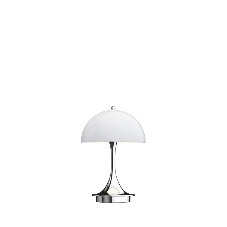 Portable White Opal Acrylic LED Table Lamp
