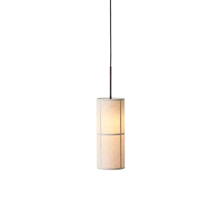 Hashira 23.6" Black and Bronzed Brass Single Cylinder Pendant