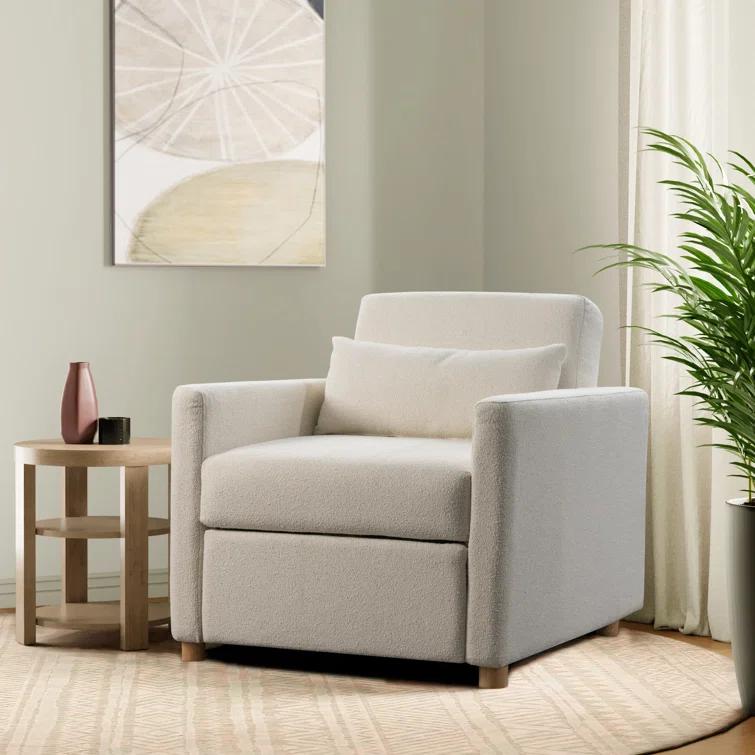 Serta Cooper 36" Convertible Sleeper Accent Chair with Cushion