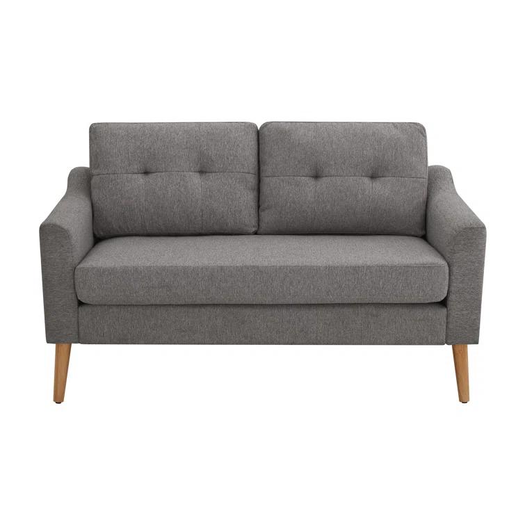 Serta Bellamy 2 in 1 Convertible Loveseat Chaise and Ottoman