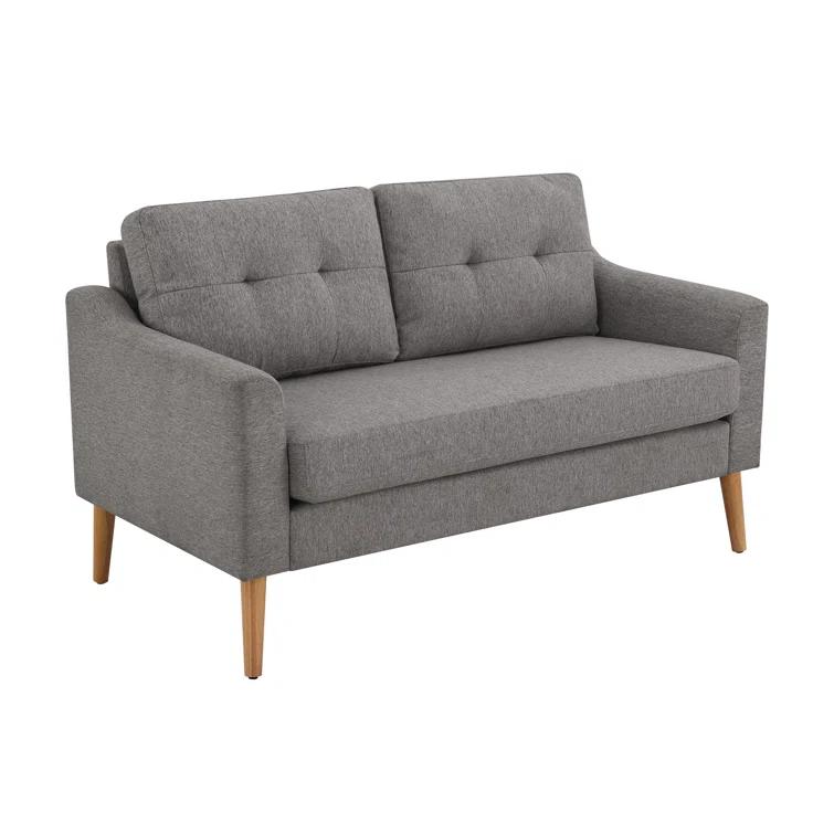 Serta Bellamy 2 in 1 Convertible Loveseat Chaise and Ottoman