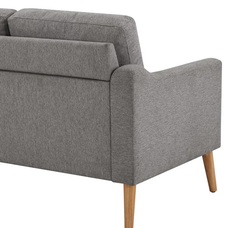 Serta Bellamy 2 in 1 Convertible Loveseat Chaise and Ottoman