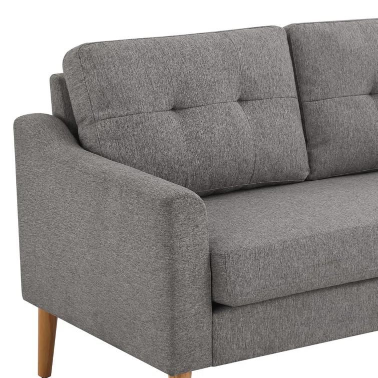 Serta Bellamy 2 in 1 Convertible Loveseat Chaise and Ottoman