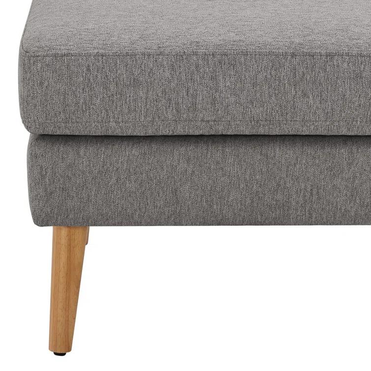 Serta Bellamy 2 in 1 Convertible Loveseat Chaise and Ottoman