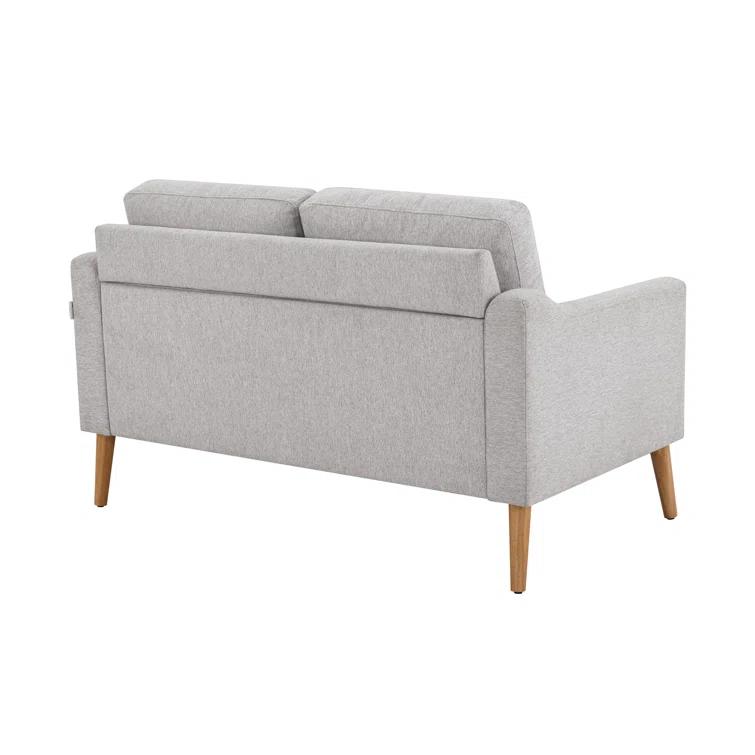 Serta Bellamy 2 in 1 Convertible Loveseat Chaise and Ottoman