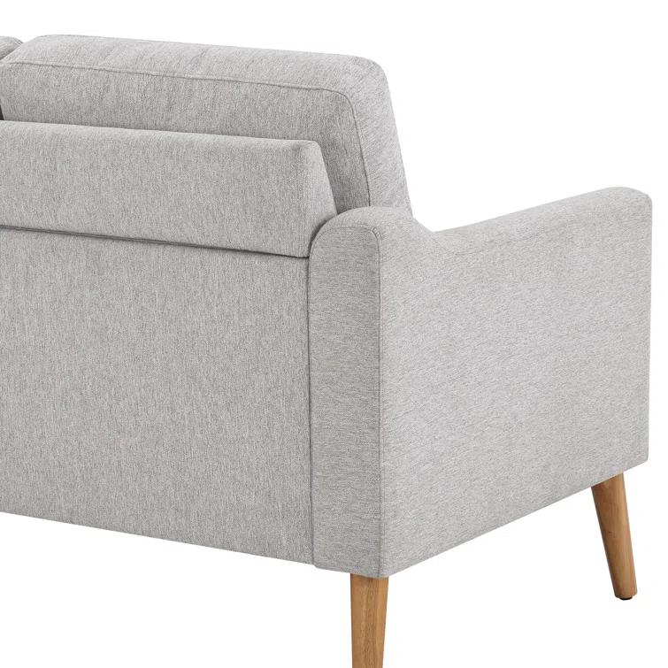 Serta Bellamy 2 in 1 Convertible Loveseat Chaise and Ottoman