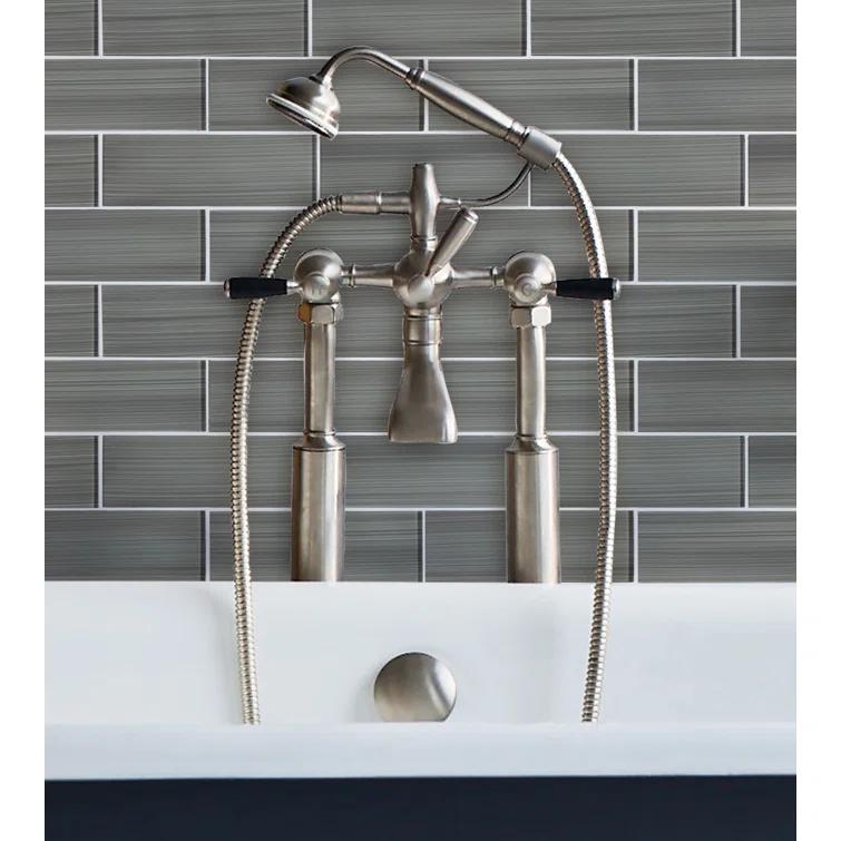 Premium Hand Painted 4" x 12" Straight Edge Glass Subway Tile